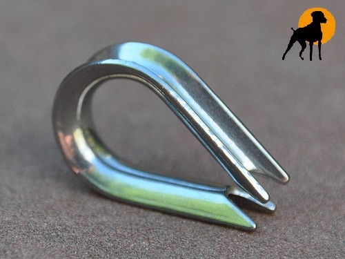 Seilkausche für 5-6mm Seile, Edelstahl
