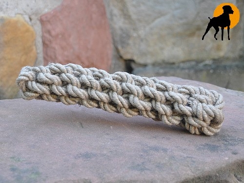 Jute-Bringsel, geknotet, 27cm x 5,5cm