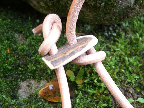 Führleine aus Rundleder 6mm, 110 cm