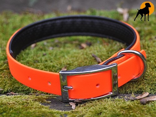 Biothane BETA Halsband Soft 45cm x 19mm, Signalorange