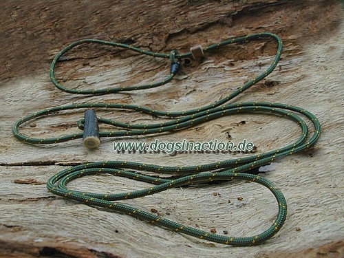 Jagd-Moxonleine Highlander, mit Hornstop, 6mm x 290cm, Farbe wählbar