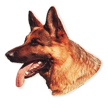 Aufkleber Deutscher Schäferhund 6