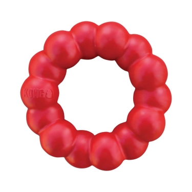 Kong Ring Naturgummi Hundespielzeug s/m, 9cm, rot