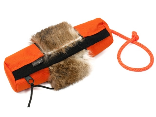 Firedog Snack-Dummy mit Fellring+Wurfkordel, Orange