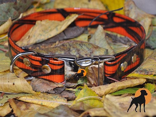 HWP Biothane Camo HB 25mm mit Alu-Verschluß, Orange
