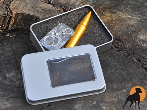 USB Stick Patrone, 4GB, Farbe: Gold