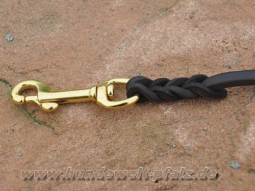 Fettlederleine, geflochten, 10mm x 100cm