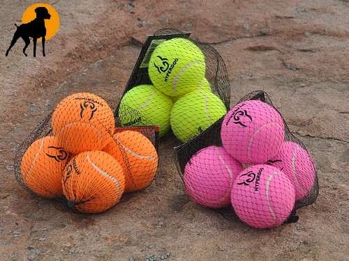 4 Stk. Hyperdog Tennisball 5cm im Netz