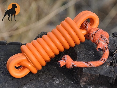 Cable-Toy Vollgummispielzeug Gr.2, 17 x 5cm, orange