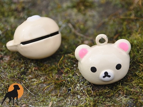 Glöckchen Teddy 15mm, Beige