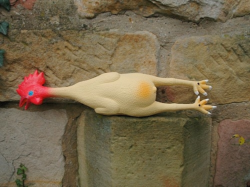 Das Huhn, Latex-Spielzeug, 47cm
