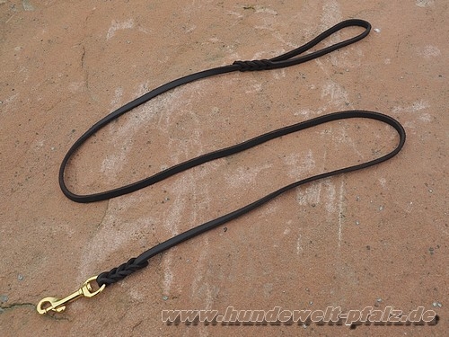 Fettlederleine, geflochten, 8mm x 100cm