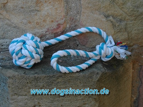 Spielball am Seil, Ø 5,5 cm / 30 cm