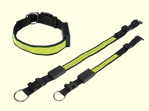 Sicherheitshalsband "Reflect" mit LED´s, Größe 3