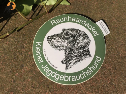 Aufkleber Mein Hund Rauhaardackel