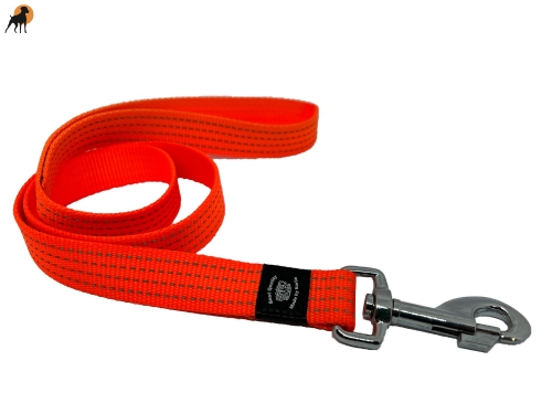 Karlie Art Sportiv Plus Reflex Hundeleine, 100x2,5 cm, Signalorange reflektierend