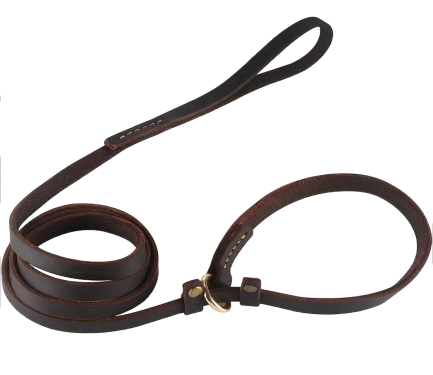 HWP Retrieverleine / Agilityleine aus Softleder, ca. 12mm x 170cm