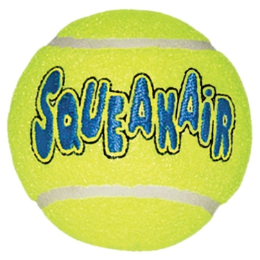 Kong Airdog Squeakair Tennis Balls im Netz, mit Squeeker