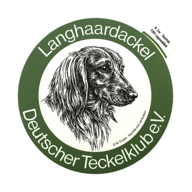 Aufkleber Deutscher Teckelklub e.V. - Langhaardackel