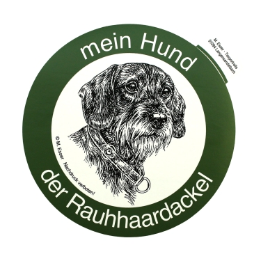 Aufkleber Mein Hund Rauhaardackel