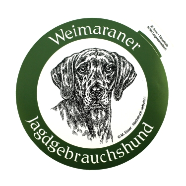 Aufkleber Jagdgebrauchshund Weimaraner (WK)
