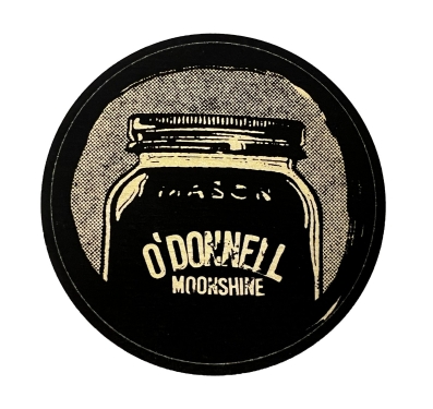 O´Donnell Moonshine Aufkleber, rund, 6,5cm