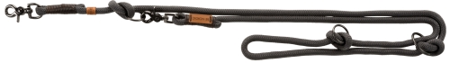 BE NORDIC Führleine, 3-fach verstellbar,  13mm x 200cm, dunkelgrau/braun