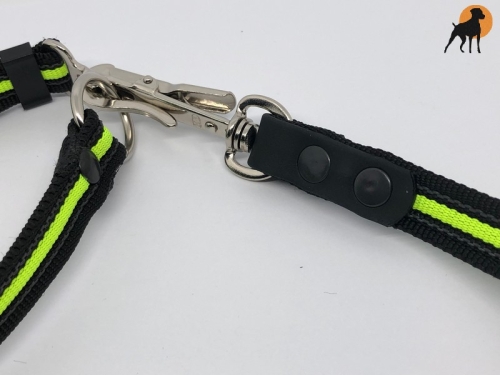 HWP Jagd- und Befreiungsleine gummiert mit Handschlaufe, 120cm