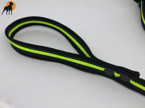 HWP Jagd- und Befreiungsleine gummiert mit Handschlaufe, 120cm