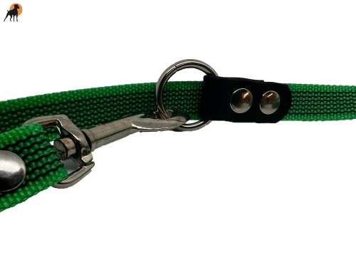 HWP Jagd- und Befreiungsleine gummiert 3-fach verstellbar, 20mm x 230cm