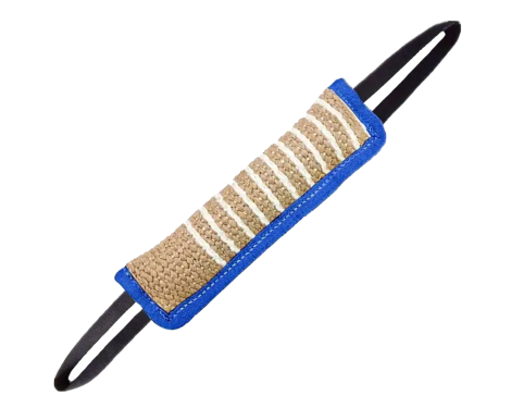 Jute - Beißwurst ca. 30x8cm, mit 2 Schlaufen