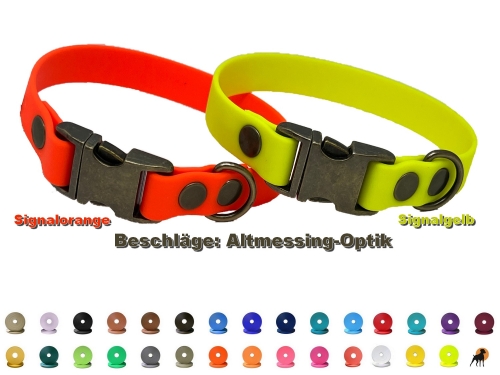 HWP Biothane Beta Halsband 19mm, mit Alu-Verschluß