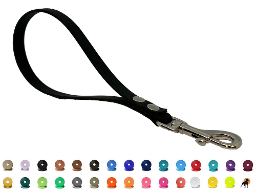 Biothane Beta Kurzführer 13mm x 25cm m. HS, Karabiner verchromt