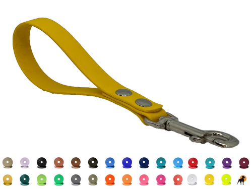 Biothane Beta Kurzführer 19mm x 25cm m. HS, Karabiner verchromt