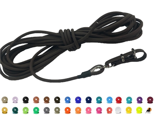 Biothane Coated Rope Schweißriemen PRO 8mm x 10m, mit Wirbel