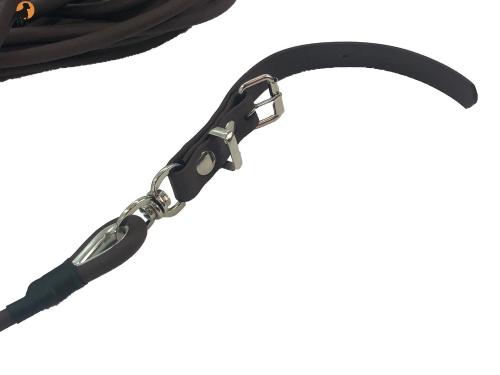 Biothane Coated Rope Schweißriemen PRO 6mm x 10m, mit Wirbel