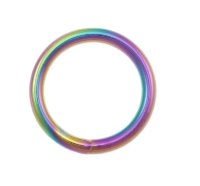 Ring, geschweißt, 25x4.0mm, Rainbow