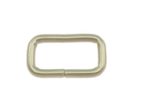 Schlaufe, flach, 18 x 6mm, Vernickelt