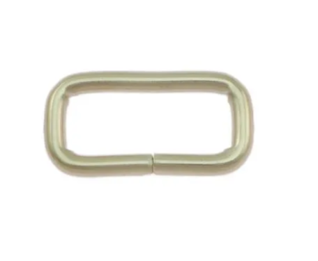Schlaufe, flach, 20 x 8mm, Vernickelt