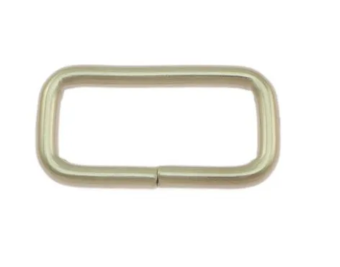 Schlaufe, flach, 26 x 10mm, Vernickelt