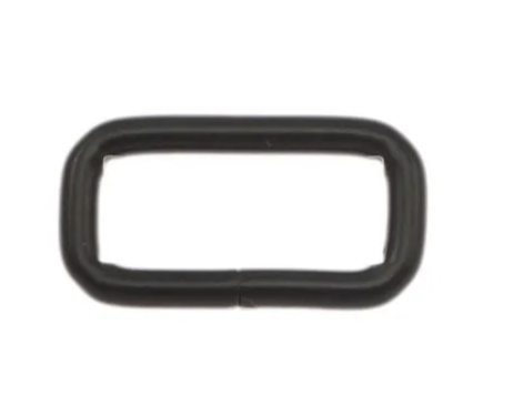 Schlaufe, flach, 20 x 8mm, Schwarz Matt