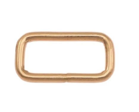 Schlaufe, flach, 26 x 11mm, Rosegold-Optik