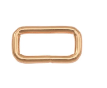 Schlaufe, flach, 20 x 8mm, Rosegold-Optik