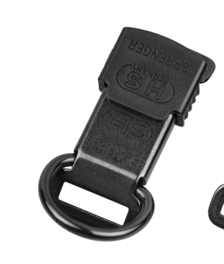 Sprenger ClicLock Sicherheitsverschluß 2,5x4cm, Edelst. sw.glänzend
