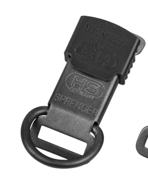 Sprenger ClicLock Sicherheitsverschluß 2,5x4cm, Edelst. sw.matt