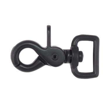 Scherenkarabiner für Gurtbänder 59mm - Matt-Schwarz