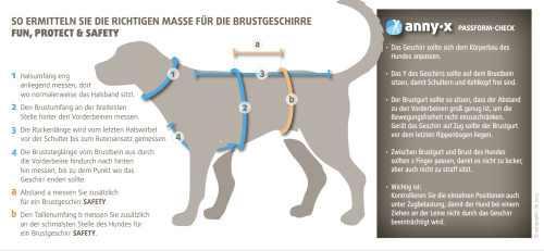 annyX Brustgeschirr Protect, leuchtorange/braun