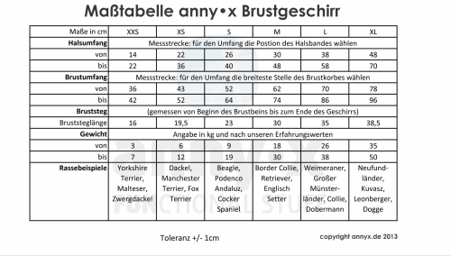 annyX Brustgeschirr Protect, leuchtorange/braun