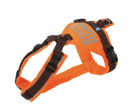 annyX Suchhund-Geschirr, leuchtorange/braun