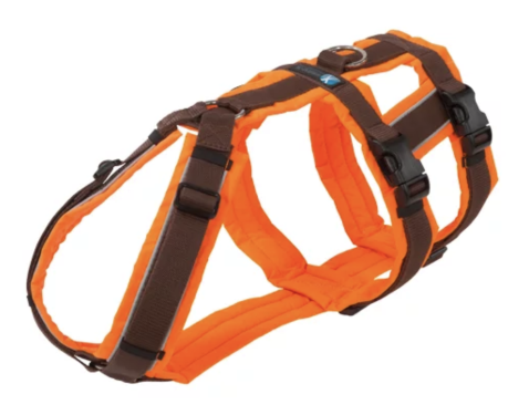 annyX Brustgeschirr Safety Protect, leuchtorange/braun